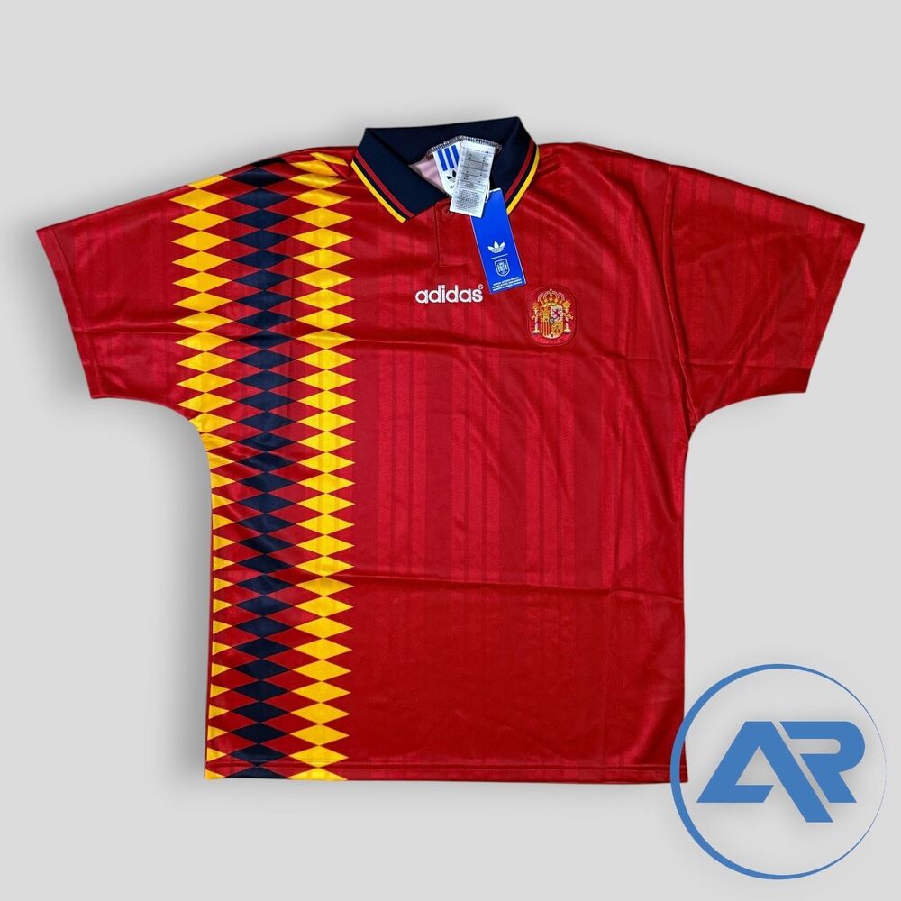 Adidas Spain Home  Jersey 1994 World Cup Bringback Size MEDIUM JN3707